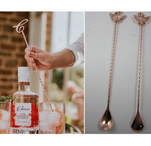 Custom Rose Gold Cocktail Stirrers